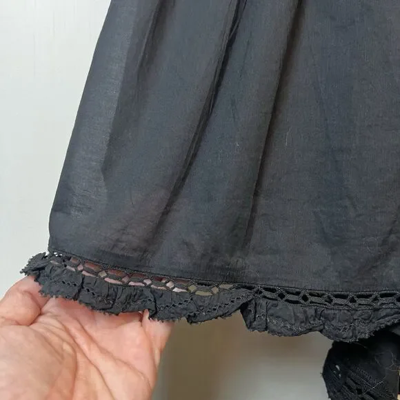 Aritzia Sunday Best Angela Dress Black Mini Strappy Sz L - Picture 9 of 15